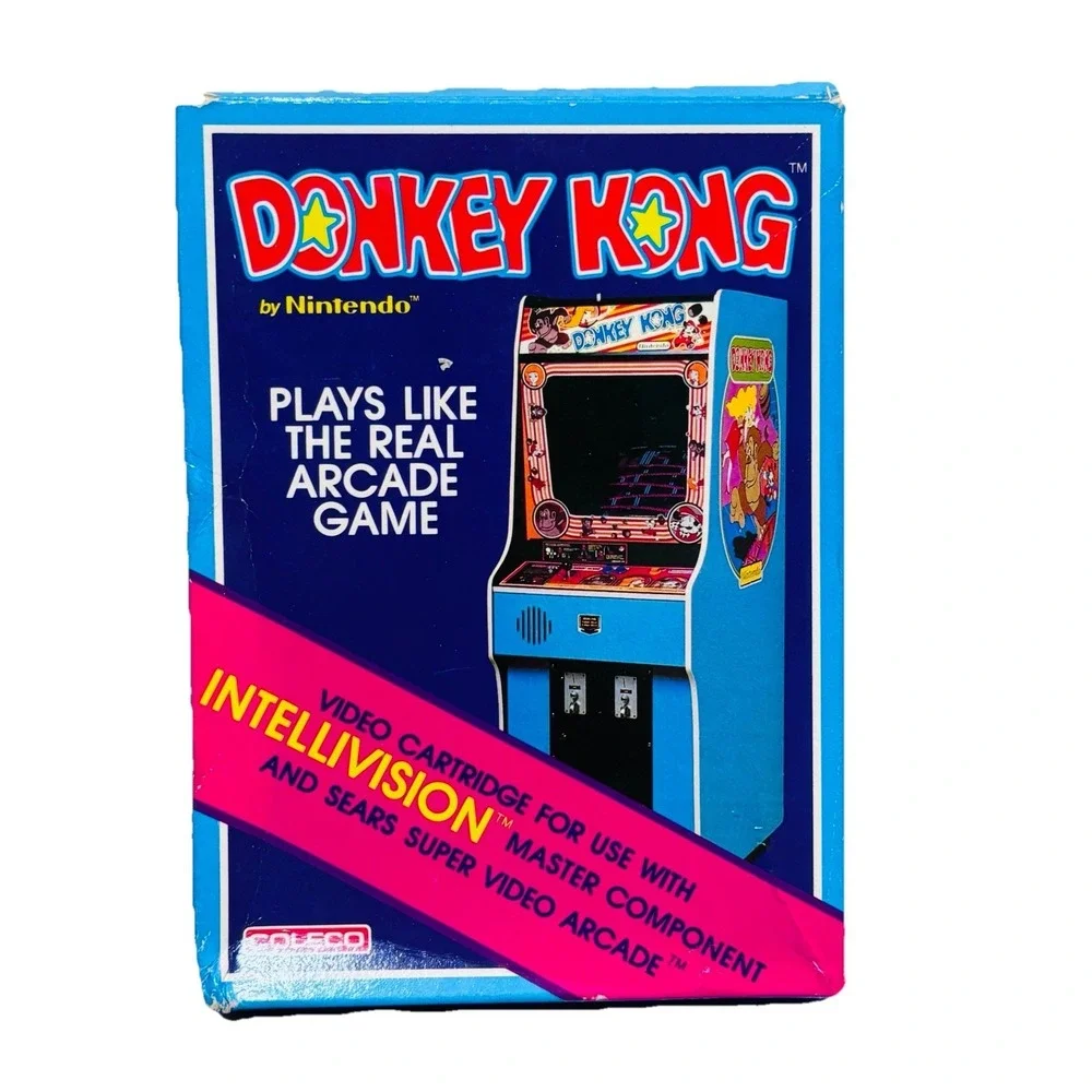 Intellivision Video Game Coleco Donkey Kong, Box, Manual Vintage Retro 80's
